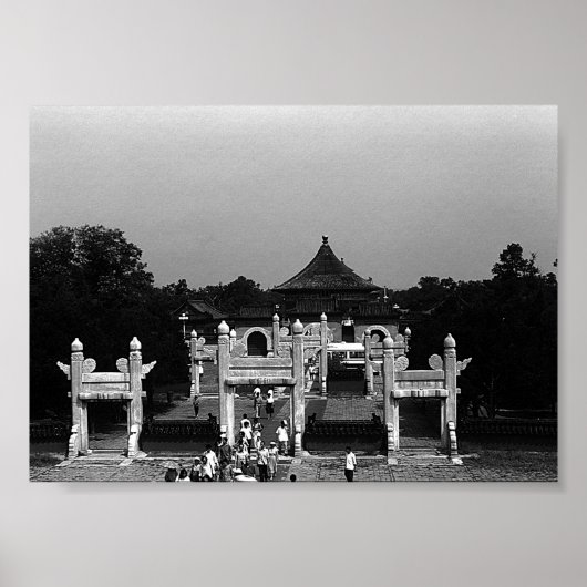 Vintage Pekin tempel van de hemel park Poster (Voorkant)