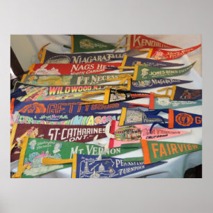 Vintage Pennants (Gettysburg, Niagra Herfsten, MEE Poster