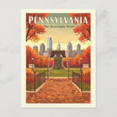 Vintage Pennsylvania Briefkaart (Voorkant)