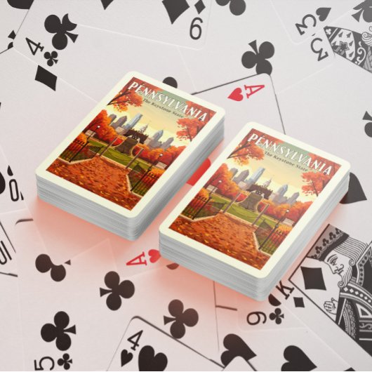 Vintage Pennsylvania Pokerkaarten