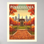 Vintage Pennsylvania Poster (Voorkant)