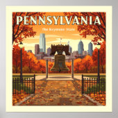 Vintage Pennsylvania Poster (Voorkant)