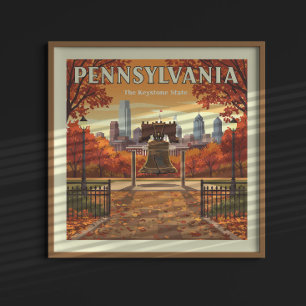 Vintage Pennsylvania Poster
