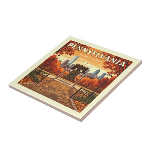 Vintage Pennsylvania Tegeltje (Zijkant)