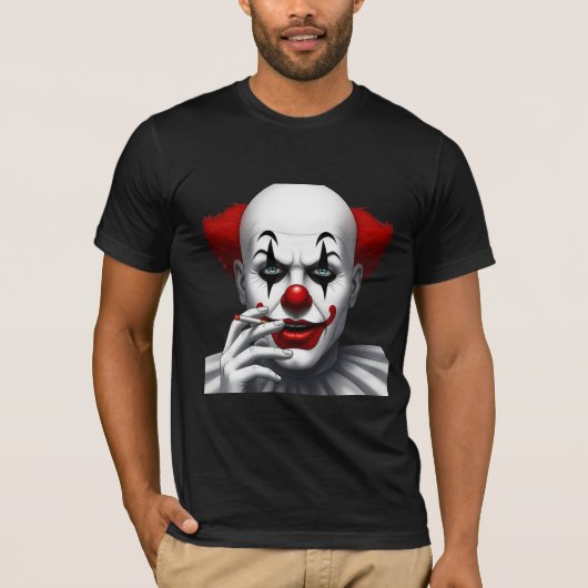 Vintage Pennywise Evil Clown Art T-shirt (Voorkant)