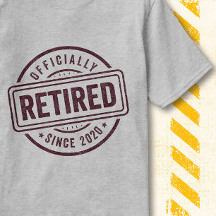 Vintage Pensioen Citaat Officieel met Pensioen 202 T-shirt