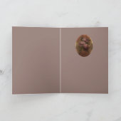 Vintage Peonies  Feestdagen Kaart (Binnen)