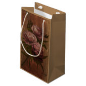 Vintage Peonies Klein Cadeauzakje (Achterkant Gekanteld)