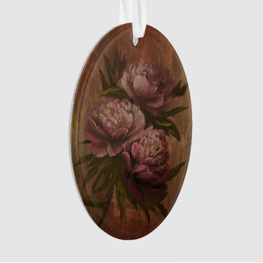 Vintage Peonies Ornament (voorkant)