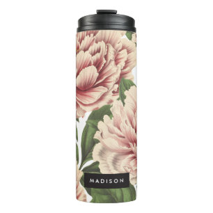 Vintage Peony Thermosbeker