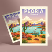 Vintage Peoria Arizona Briefkaart