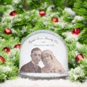 Vintage Personalized Grandparents Keepsake Gift Sneeuwbol (Kerstmis)