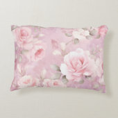 Vintage Personalized Memory Roses Lace  Accent Kussen (Achterkant)