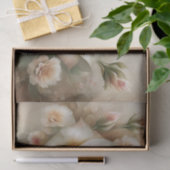 Vintage Perzik Roos Decoupage Tissuepapier (Geschenk)
