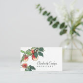 Vintage perziken visitekaartje (Staand voorkant)