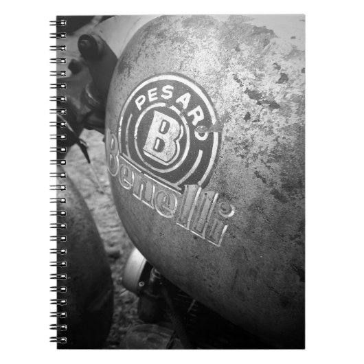 Vintage Pesaro Benelli Notitieboek (Voorkant)