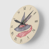 Vintage Pet heek Ronde Klok (Hoek)