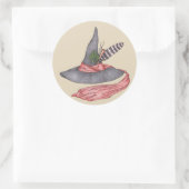 Vintage Pet heek Ronde Sticker (Tas)