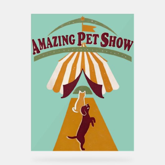 Vintage Pet Poster (Voorkant)