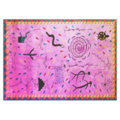 Vintage Petroglyphs Tafelkleed (Voorkant (Horizontaal))