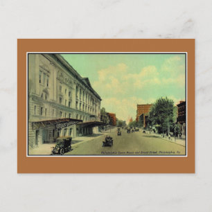 Vintage Philadelphia Broad Street, Opera House Briefkaart