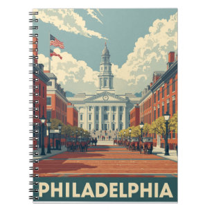 Vintage Philadelphia Notitieboek