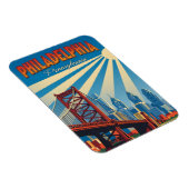 Vintage Philadelphia Pennsylvania Magneet (Rechterzijde)