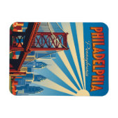 Vintage Philadelphia Pennsylvania Magneet (Horizontaal)