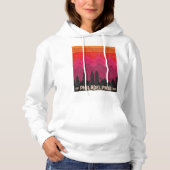 Vintage Philadelphia Philly Pennsylvania Skyline Hoodie (Voorkant)