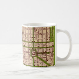 Vintage Philadelphia Street Map Mug Koffiemok