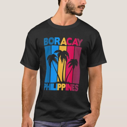 Vintage Philippines Boracay T-shirt (Voorkant)