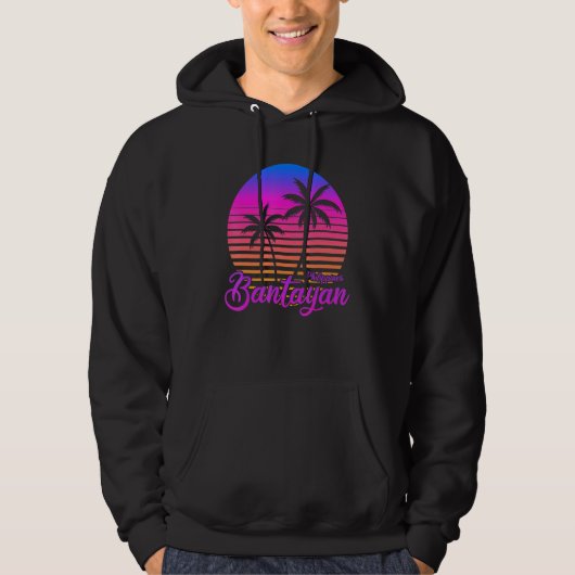 Vintage Philippines Vacation Travel Asia Bantayan Hoodie (Voorkant)