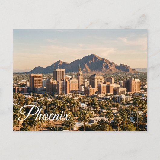 Vintage phoenix arizona reis briefkaart (Voorkant)