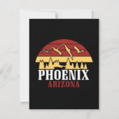 Vintage Phoenix Arizona USA Art Sunset (Voorkant)