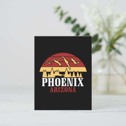Vintage Phoenix Arizona USA Art Sunset (Staand voorkant)