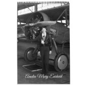 Vintage Photo Amelia Earhart women in aviation Kalender (Hoes)