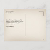 Vintage Photo Christmas Card Feestdagenkaart (Achterkant)