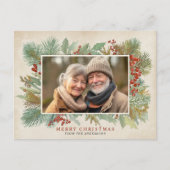 Vintage Photo Christmas Card Feestdagenkaart (Voorkant)