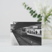 vintage photo of Mexico City Metro Briefkaart (Staand voorkant)