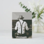 Vintage Pianist in Harmonie Briefkaart (Staand voorkant)