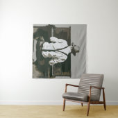 Vintage Pianist in Harmonie Wandkleed (In Situ (horizontaal))