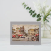 Vintage Piccadilly Circus Londen Briefkaart (Staand voorkant)