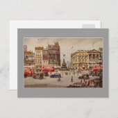Vintage Piccadilly Circus Londen Briefkaart (Voorkant / Achterkant)