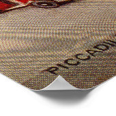 Vintage Piccadilly Circus Londen Poster (Hoek)