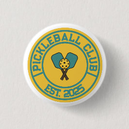 Vintage Pickleball Club Est. 2024 Embleem Ronde Button 3,2 Cm
