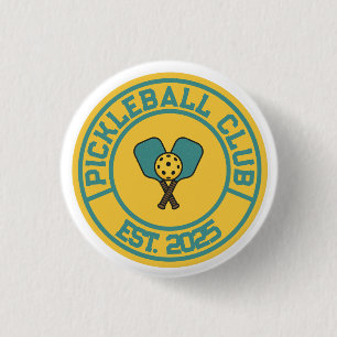 Vintage Pickleball Club Est. 2024 Embleem Ronde Button 3,2 Cm