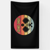 Vintage Pickleball Player I'd Hit That Retro Spandoek (Verticaal)