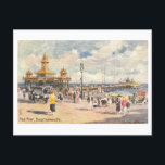 Vintage Pier, Bournemouth Briefkaart<br><div class="desc">This postcard is a reproduction of a vintage travel postcard showing the Pier,  Bournemouth.</div>