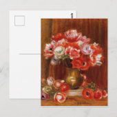 Vintage Pierre-Auguste Renoir Anemones Briefkaart (Voorkant / Achterkant)