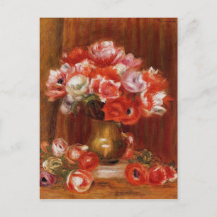 Vintage Pierre-Auguste Renoir Anemones Briefkaart
